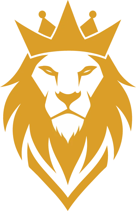 Golden Lion with Crown