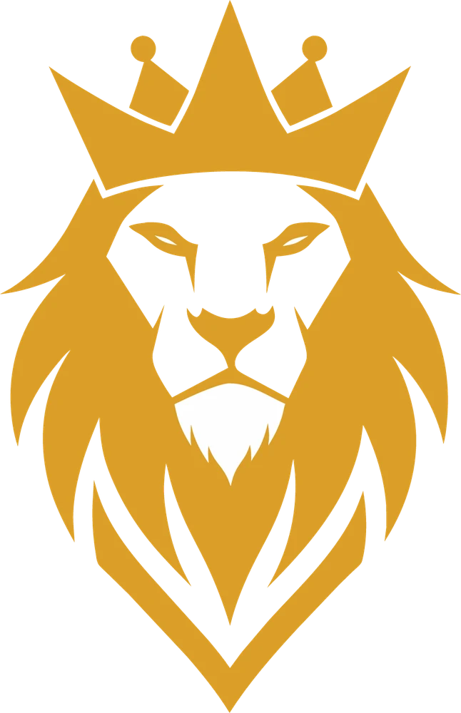 Golden Lion with Crown